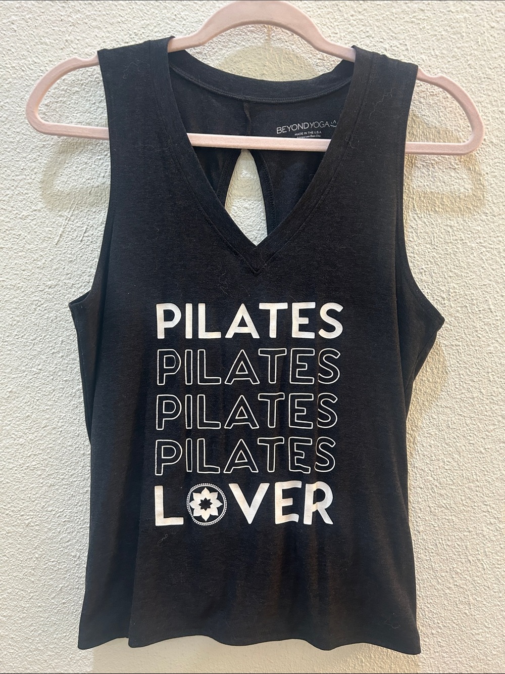 Club Pilates x Beyond Yoga Split Back Tank Size Small